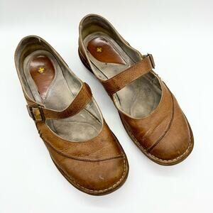 Dr. Marten's 11507 Mary Jane Carmel Tan Pebbled Leather Flats Size 11 Grunge 90s